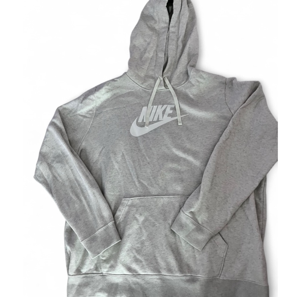 Nike Men's Light Gray Hoodie